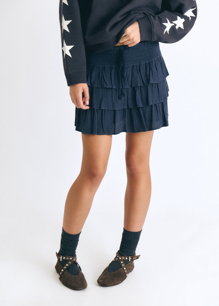 Ruffle mini skirt