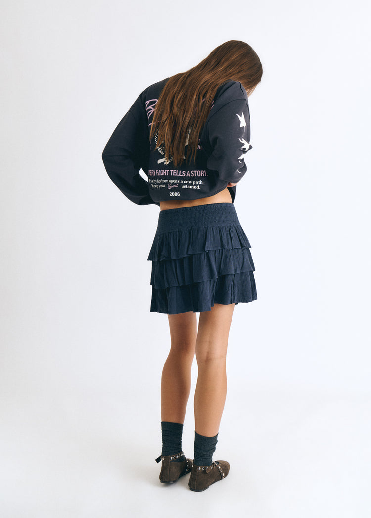 Ruffle mini skirt