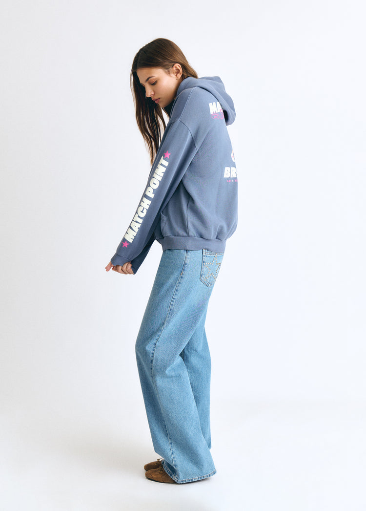 Kapuzen-Sweatshirt mit Print