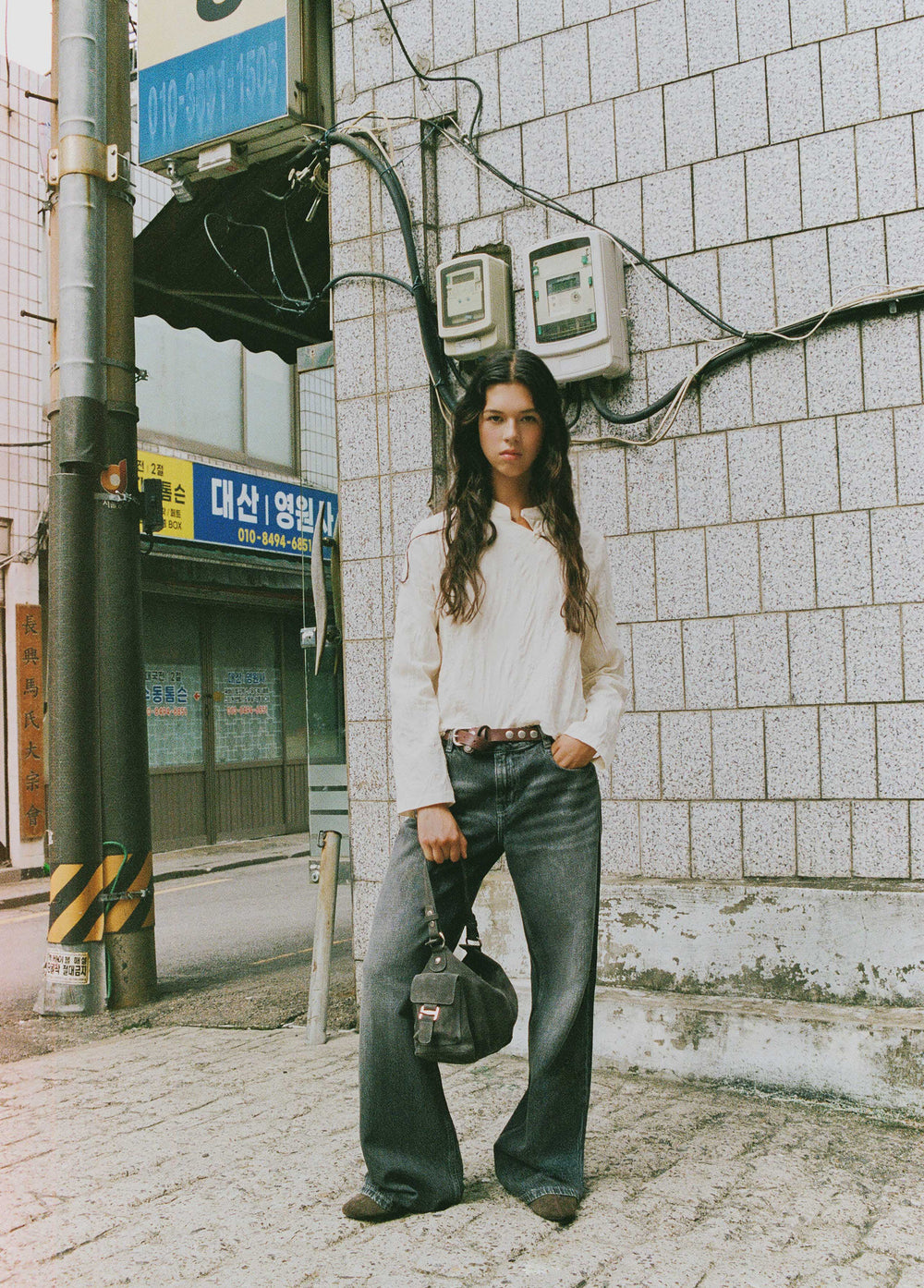 Jeans basic a vita media