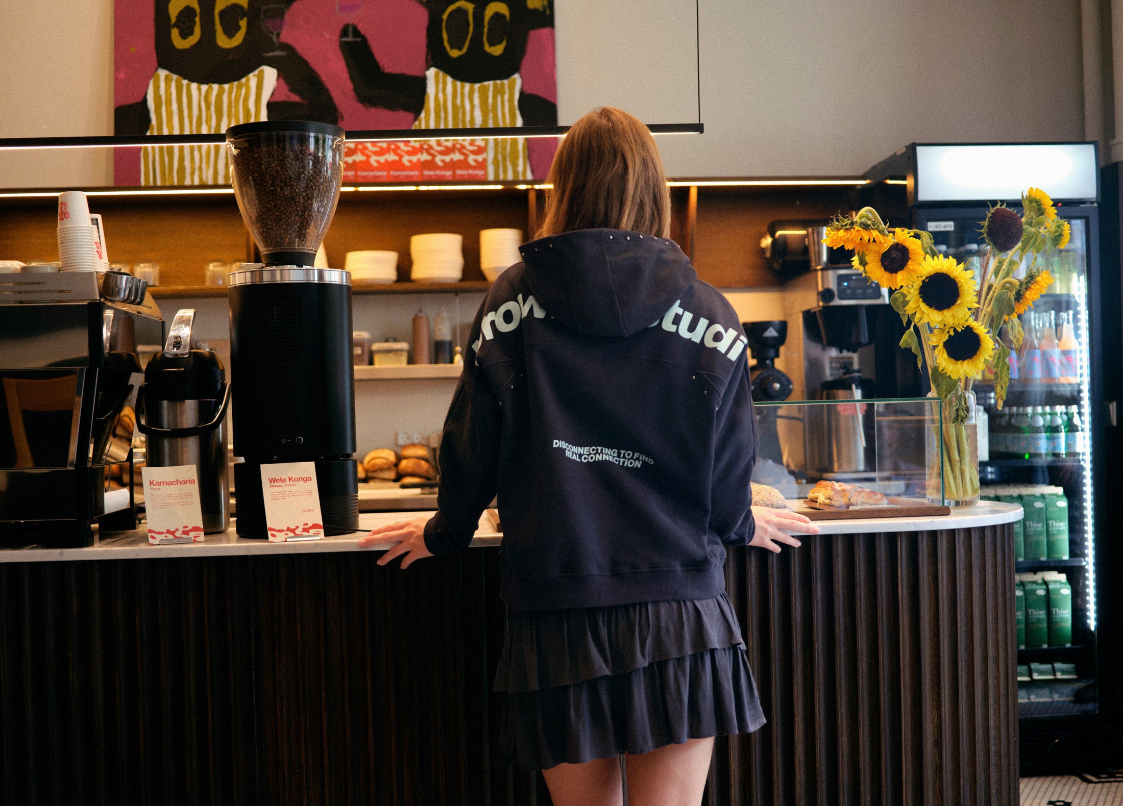 Hoodie with studs