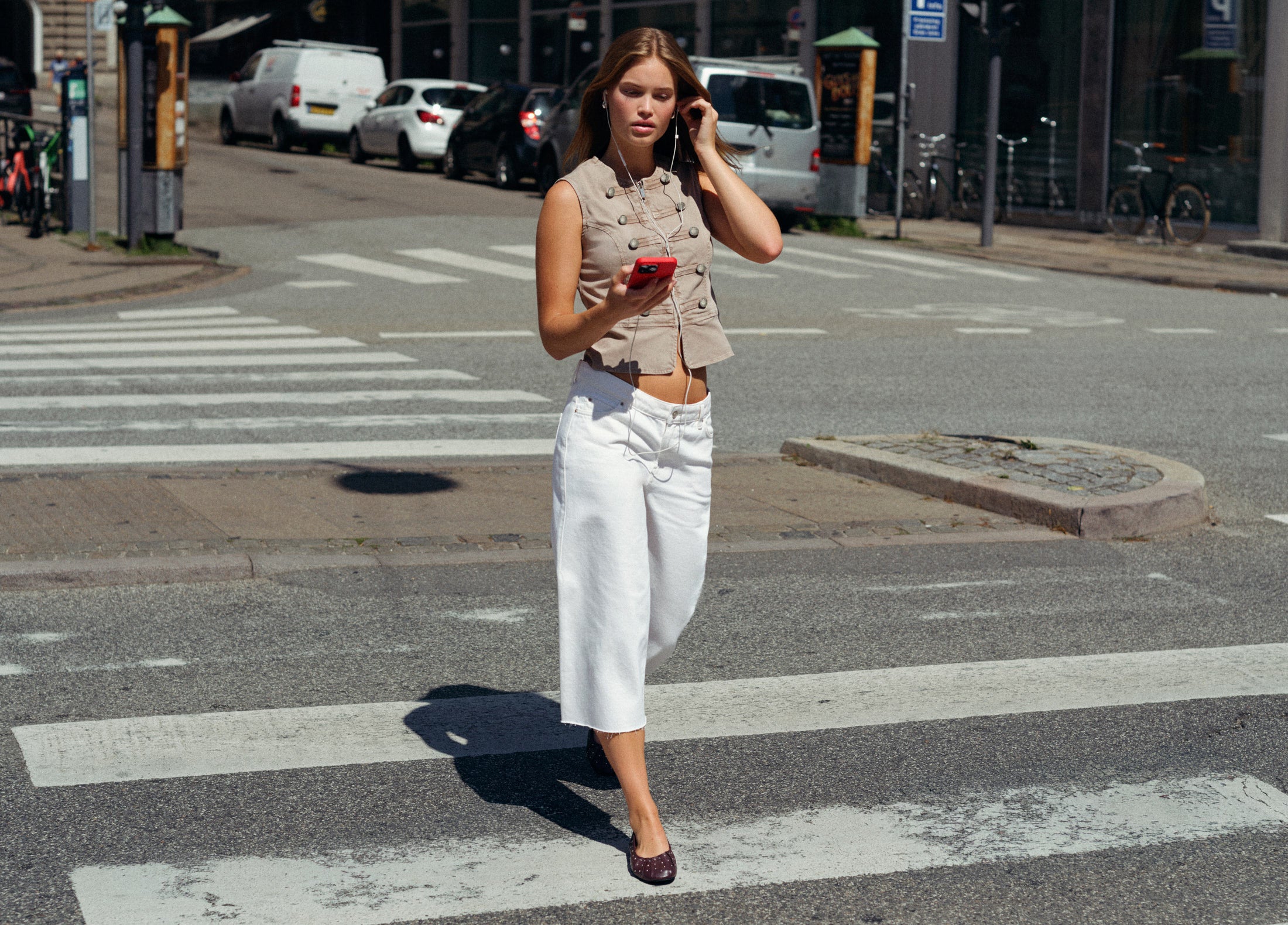Cropped culotte Trouser