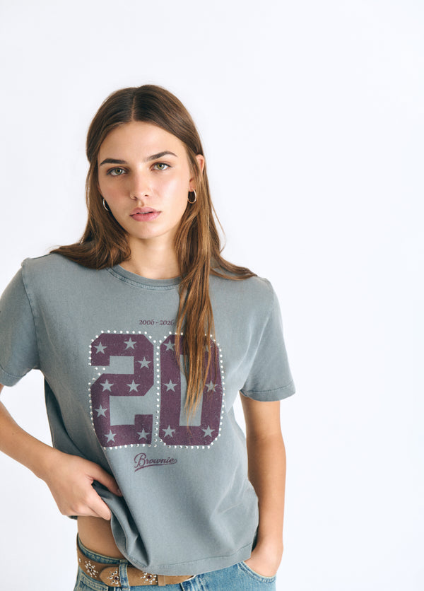 Anniversary studded T-shirt