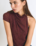 Blusa manga corta estampado