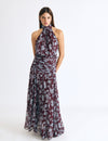 Long printed dress