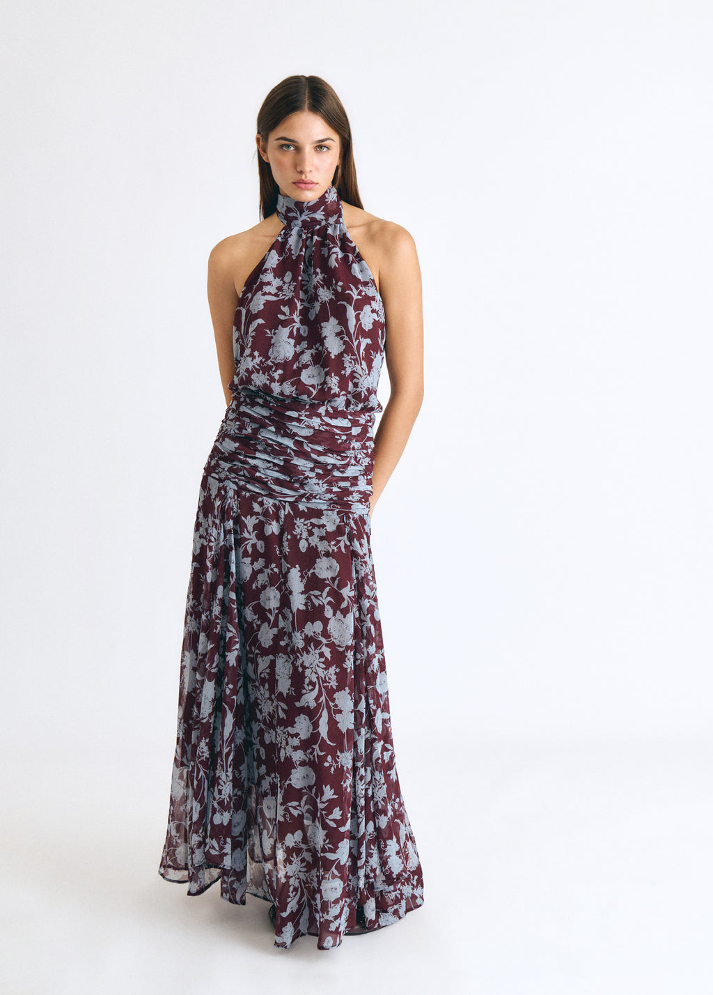 Long printed dress