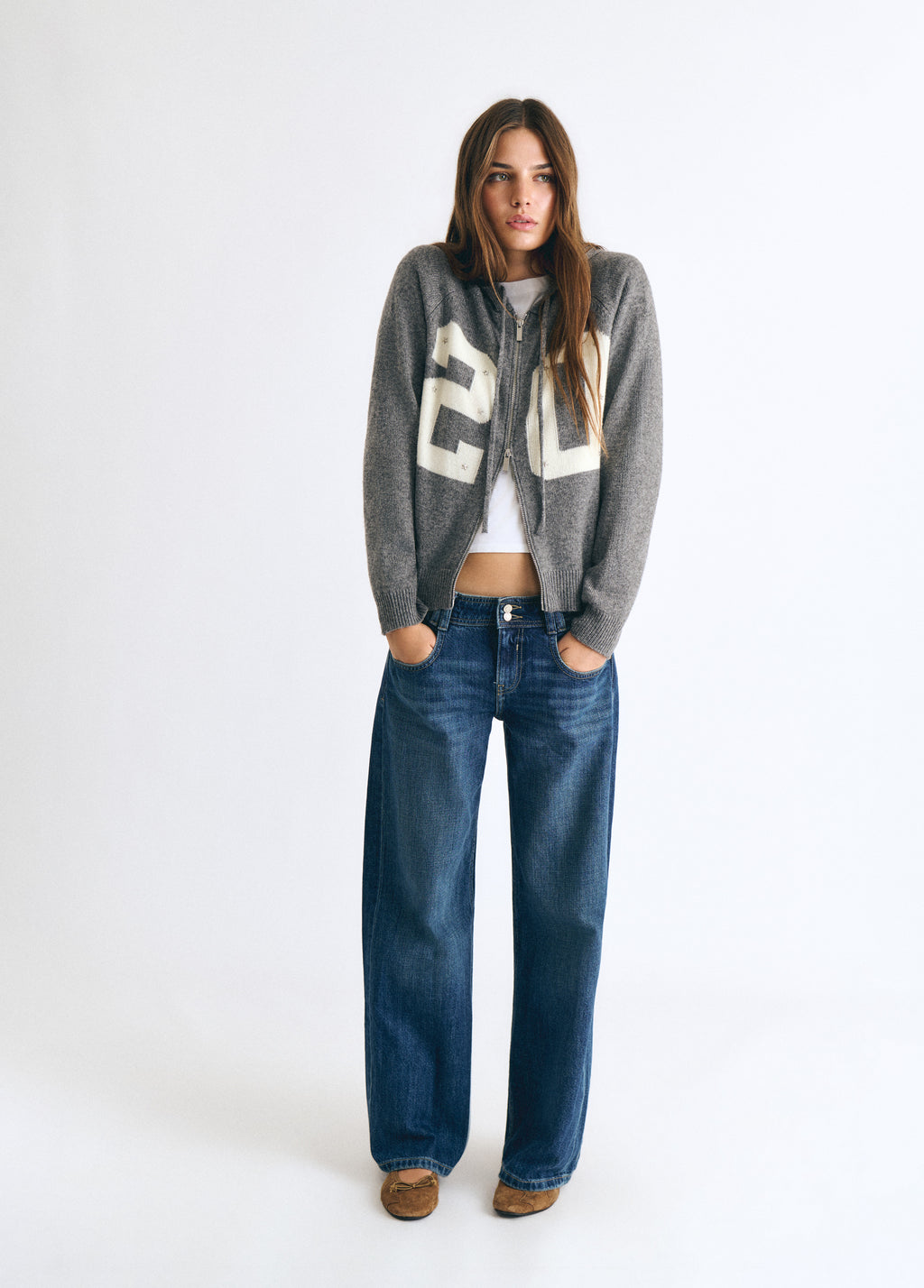 20 hooded knit jacket