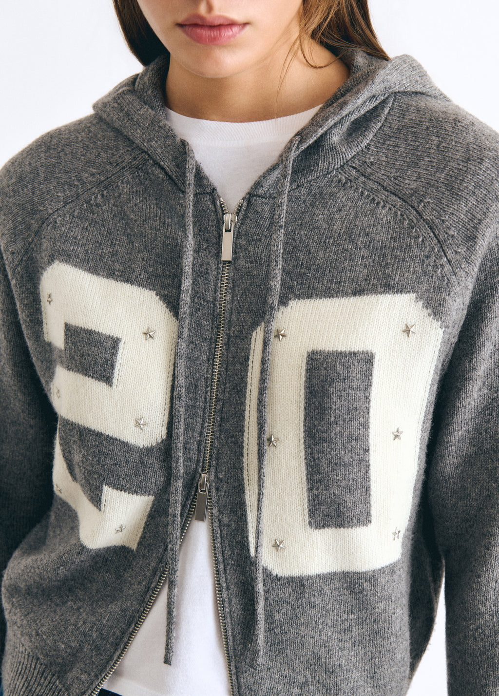 20 hooded knit jacket