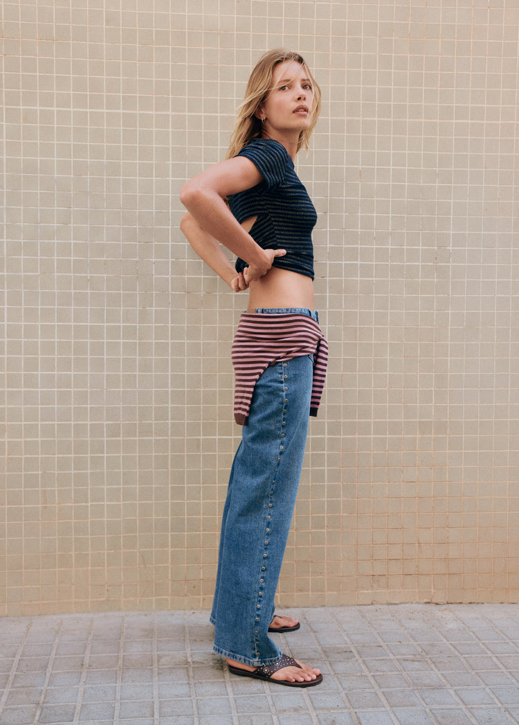 Western star patch jeans