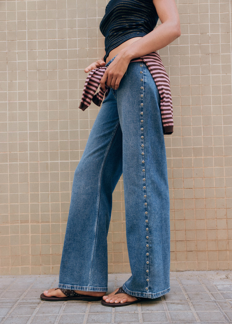 Western star patch jeans