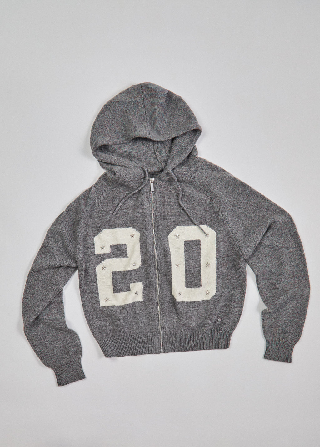 20 hooded knit jacket