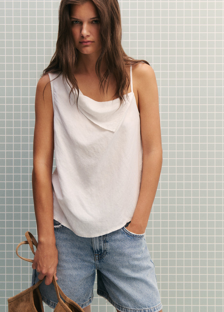 Linen flap top