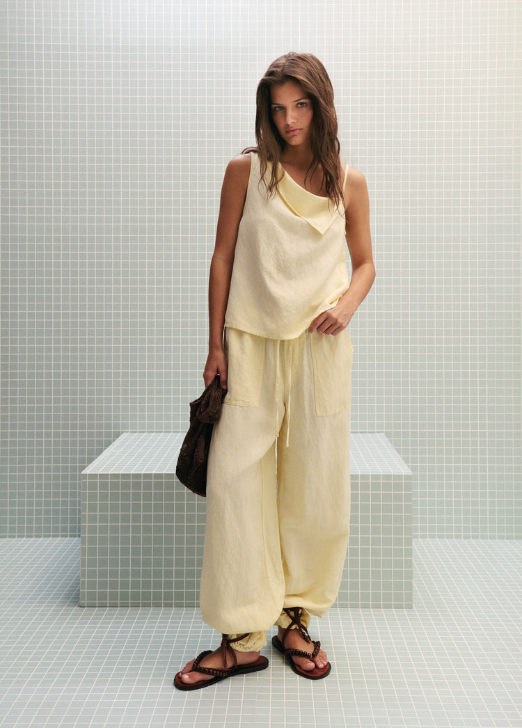 Linen harem pants