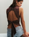 Top espalda descubierta crochet