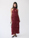 Shiny halter dress