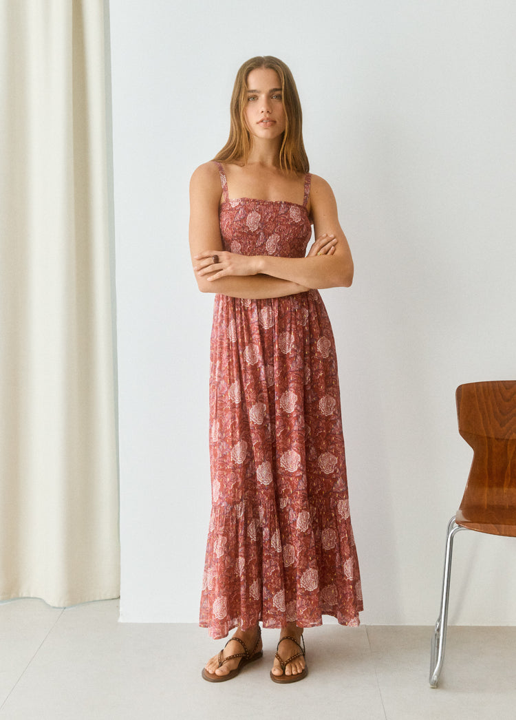Floral strap dress