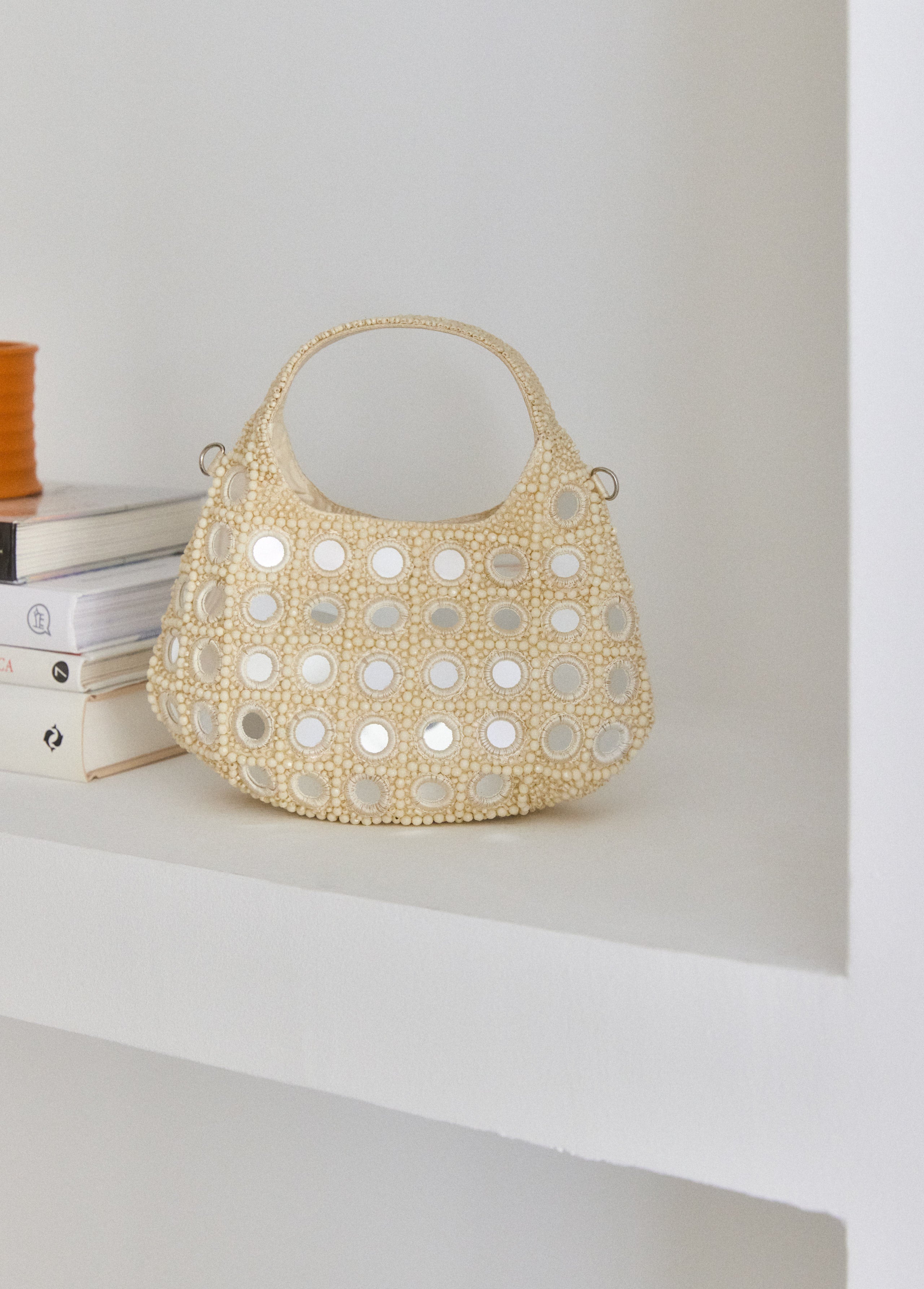 Small beads and mirror bag