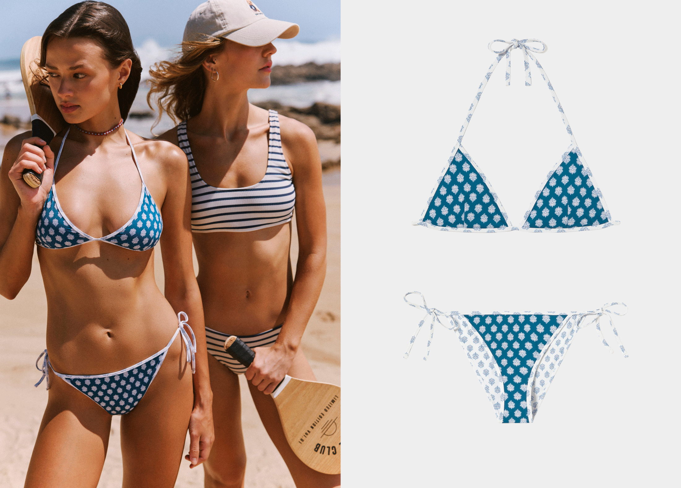 Reversible printed tied panties
