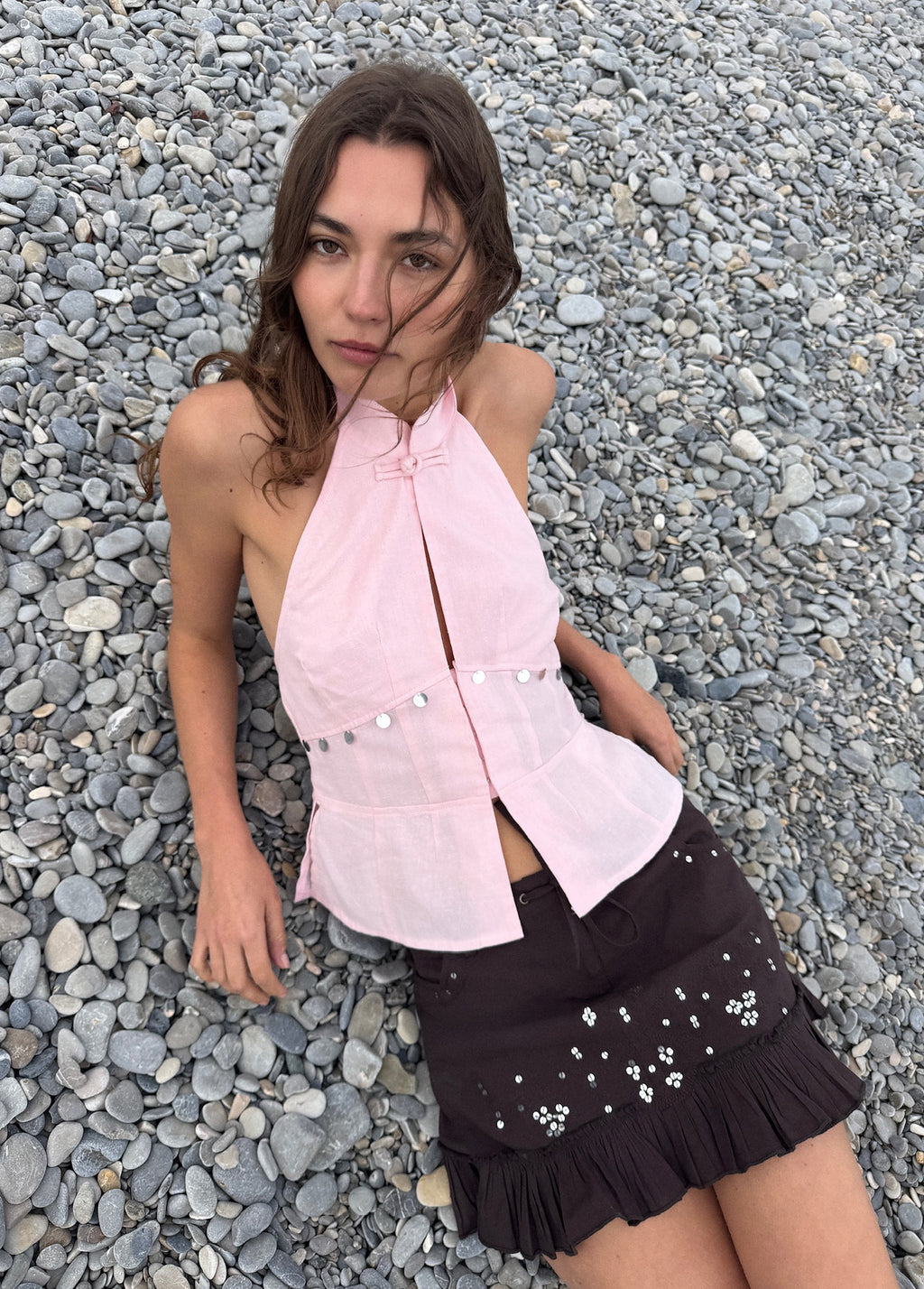 Mirror halter top