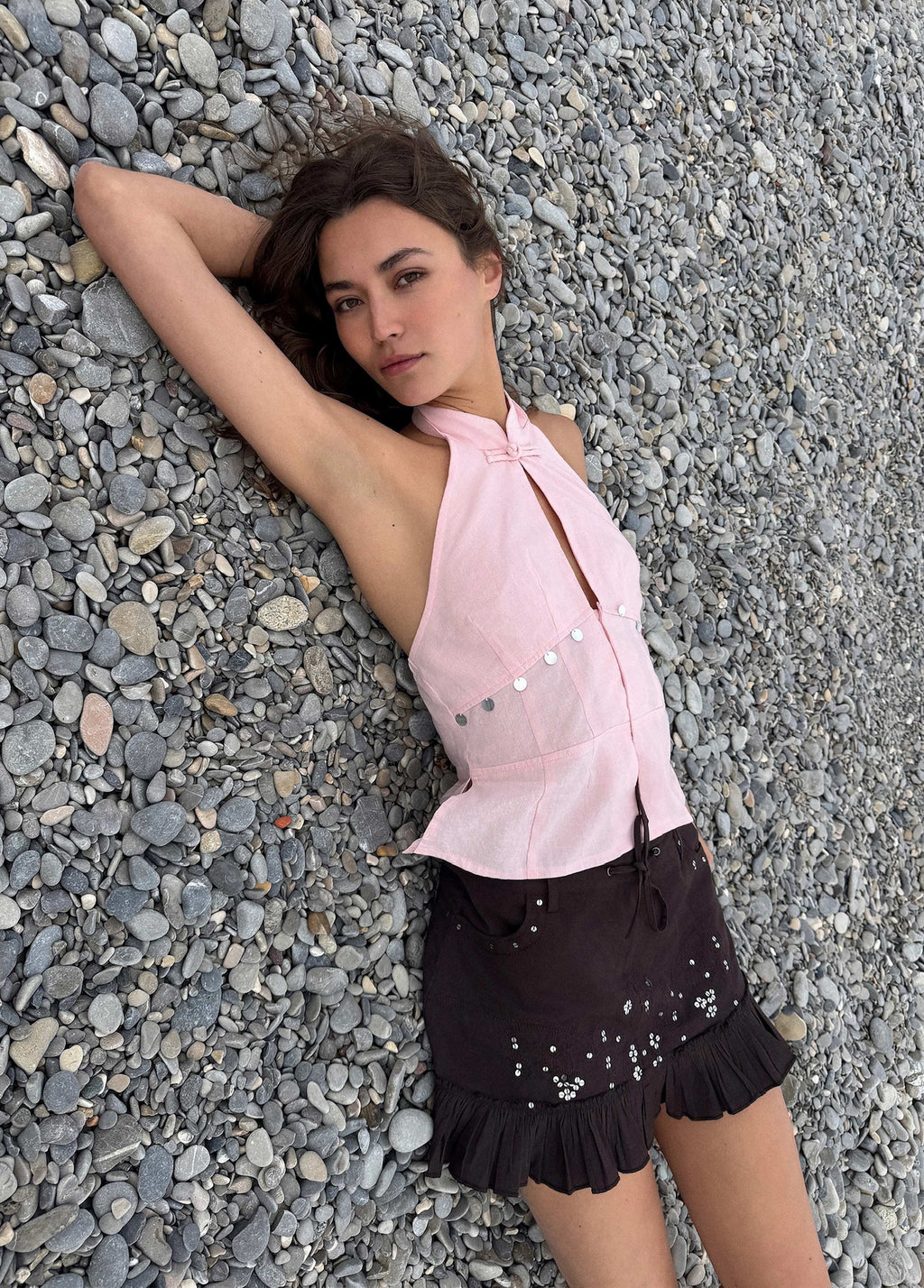Mirror halter top
