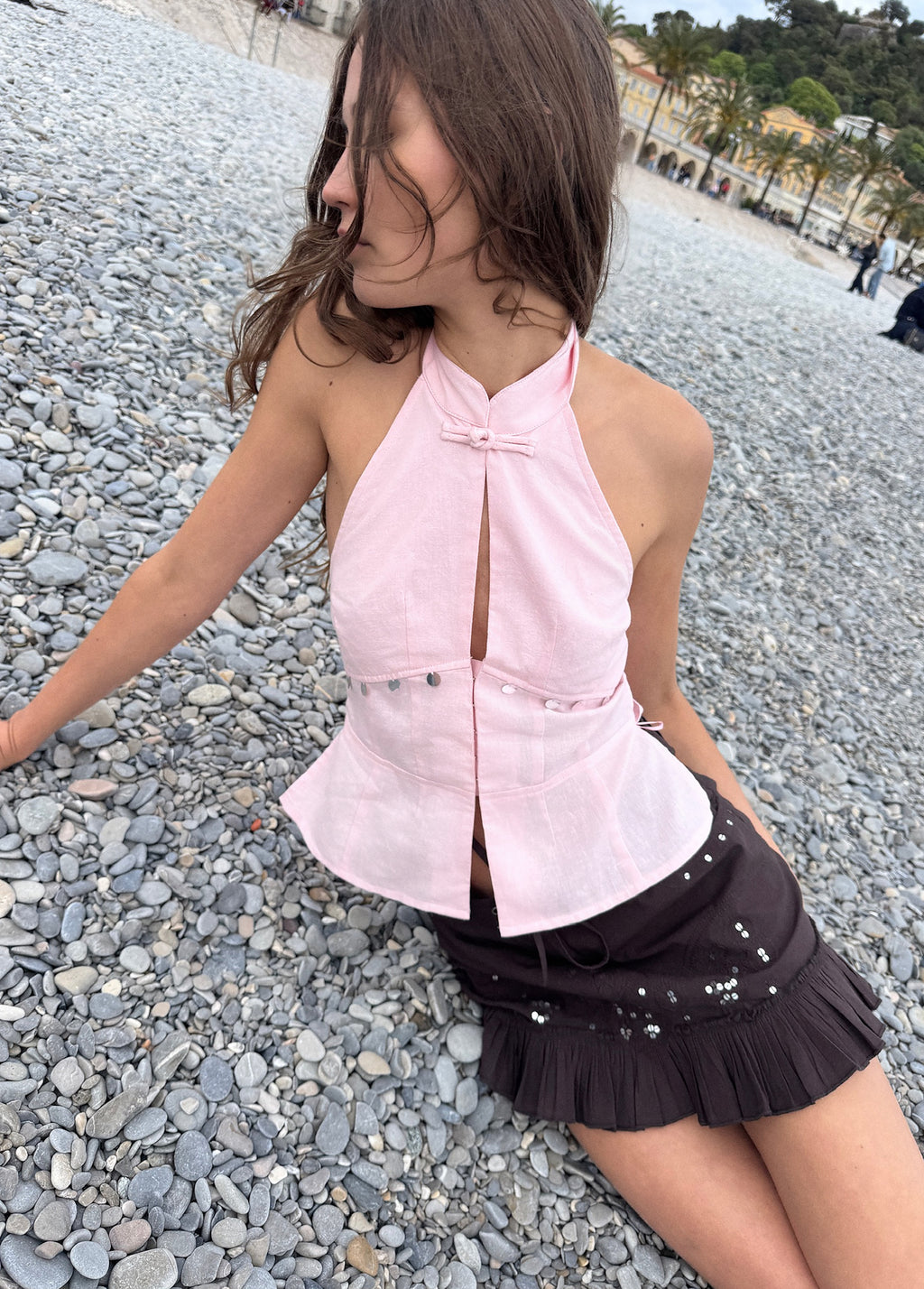 Mirror halter top