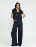 Long studded trousers
