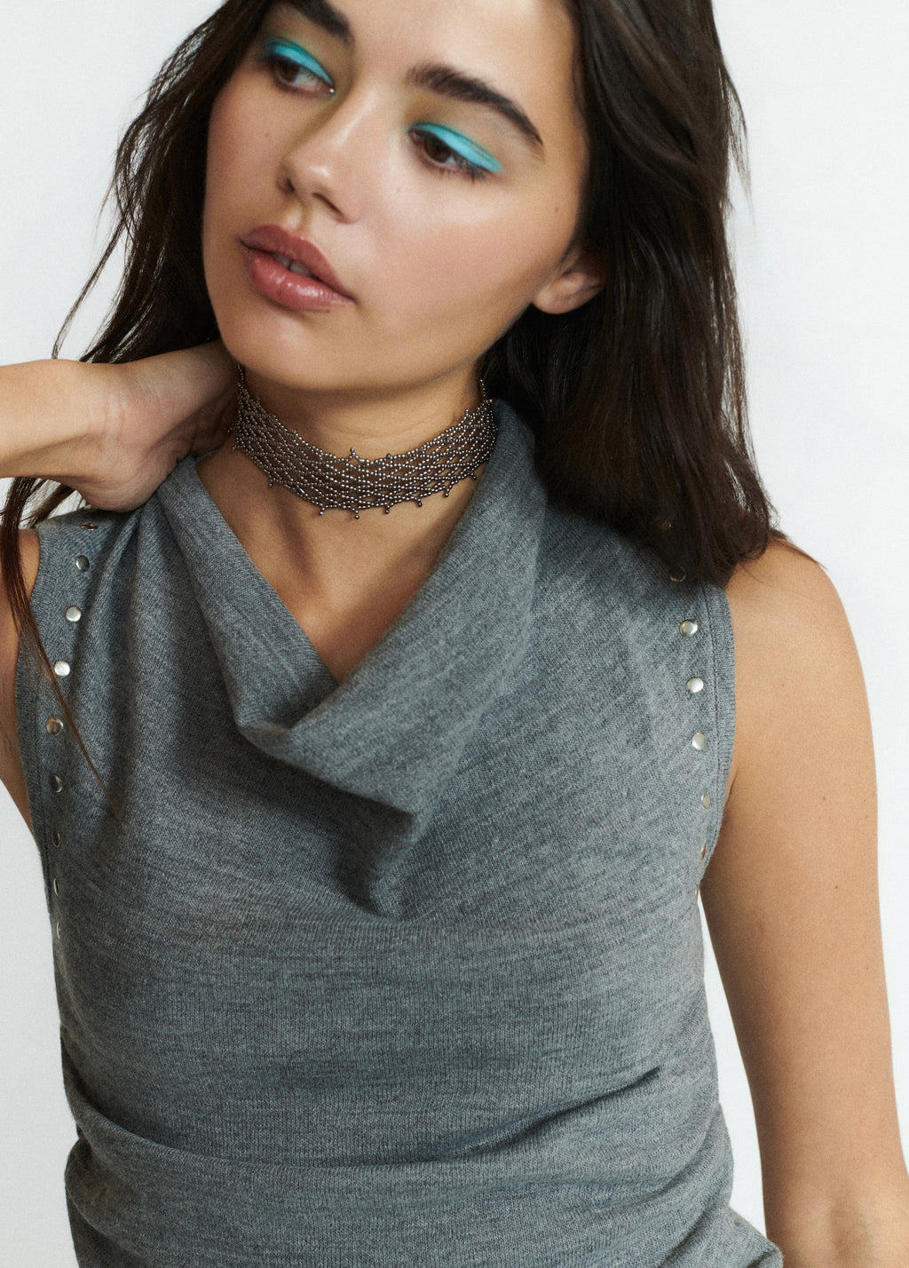 Choker mit Netzperlen