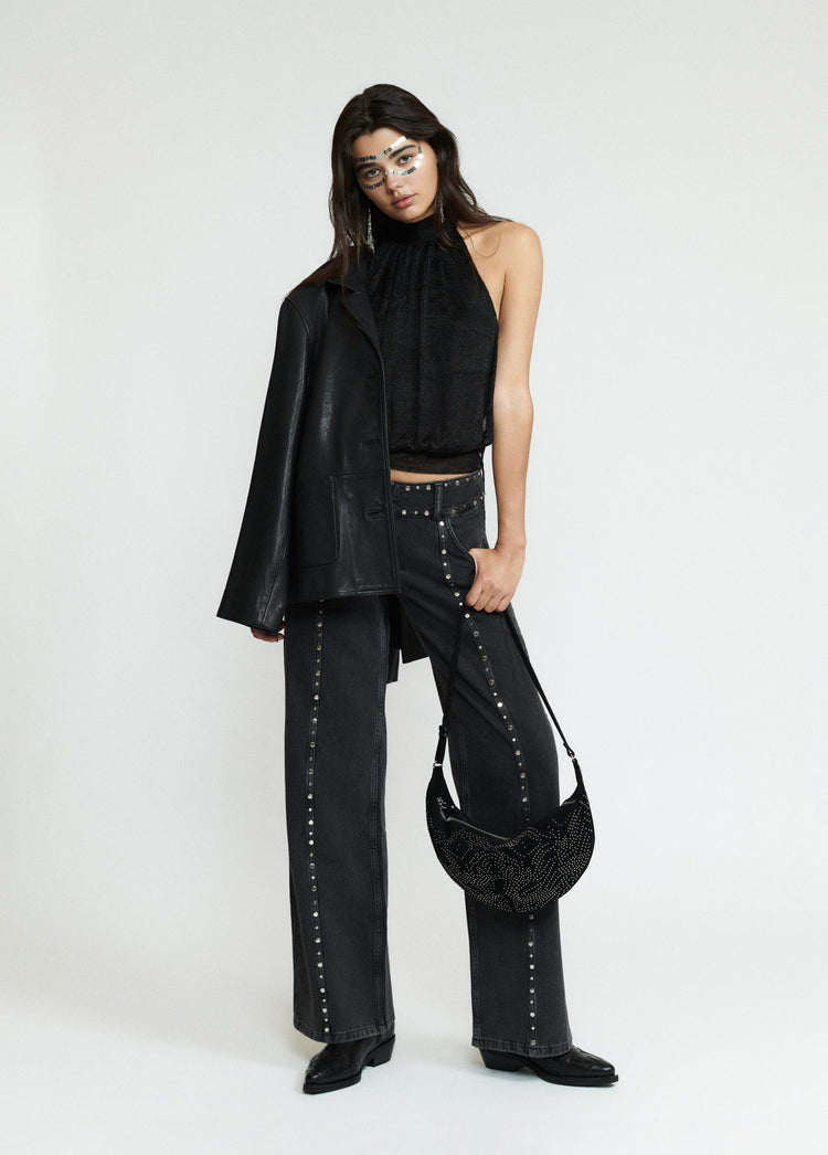 Bolso bandolera tachas
