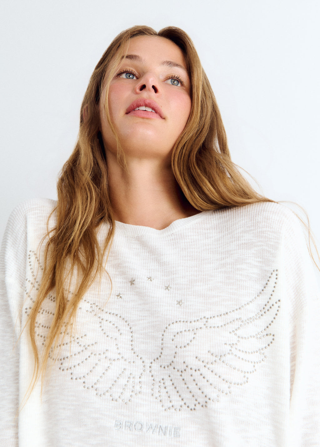 Pull coton ailes clous