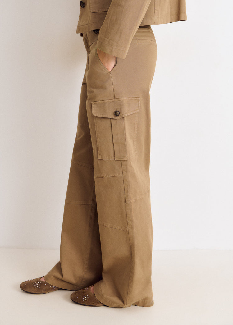 Mid-rise cargo pants