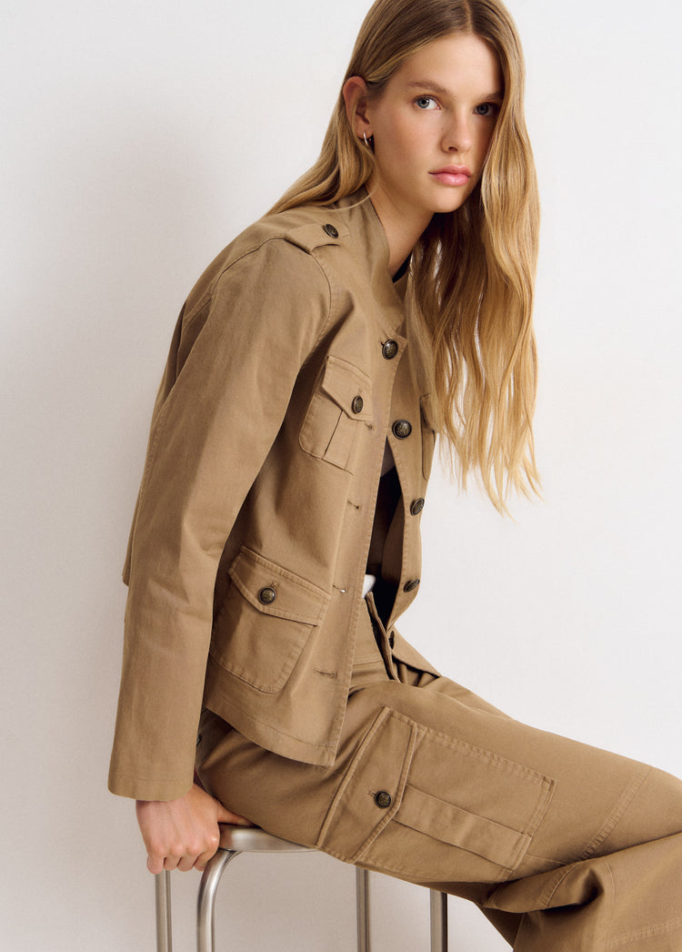 Mid-rise cargo pants