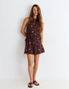 Sequin halter dress