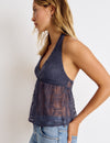 Lace halter top