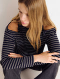 Camiseta rayas cut-out