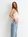 Crochet fringe top