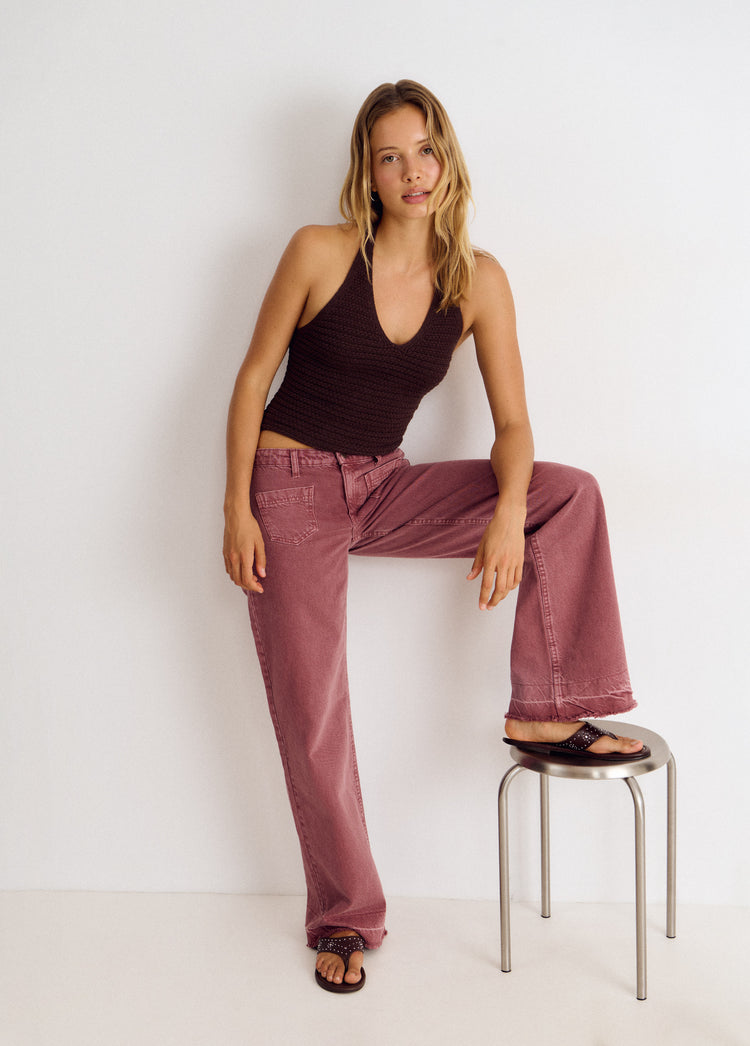 Trousers with front pockets