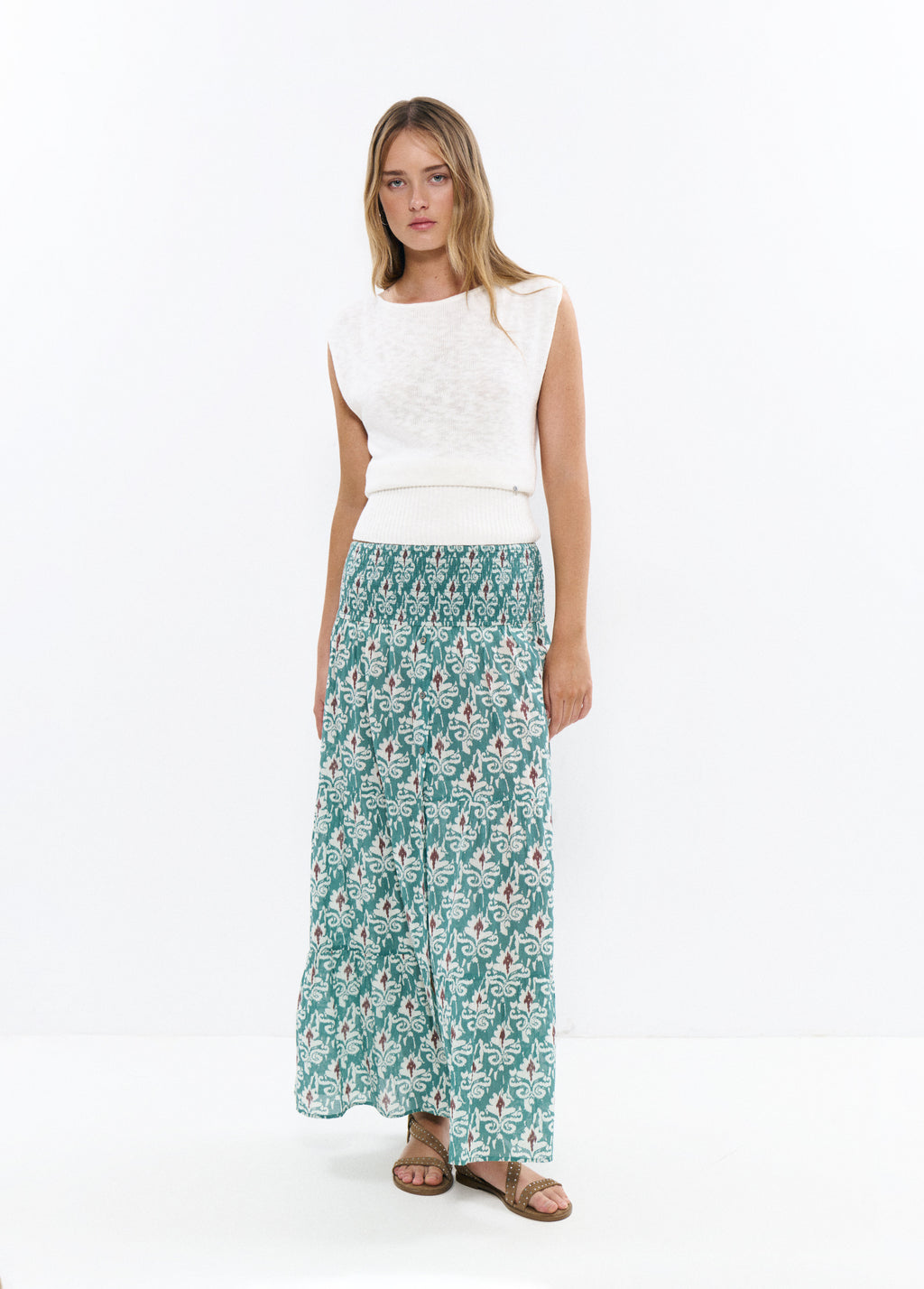 Long smock skirt