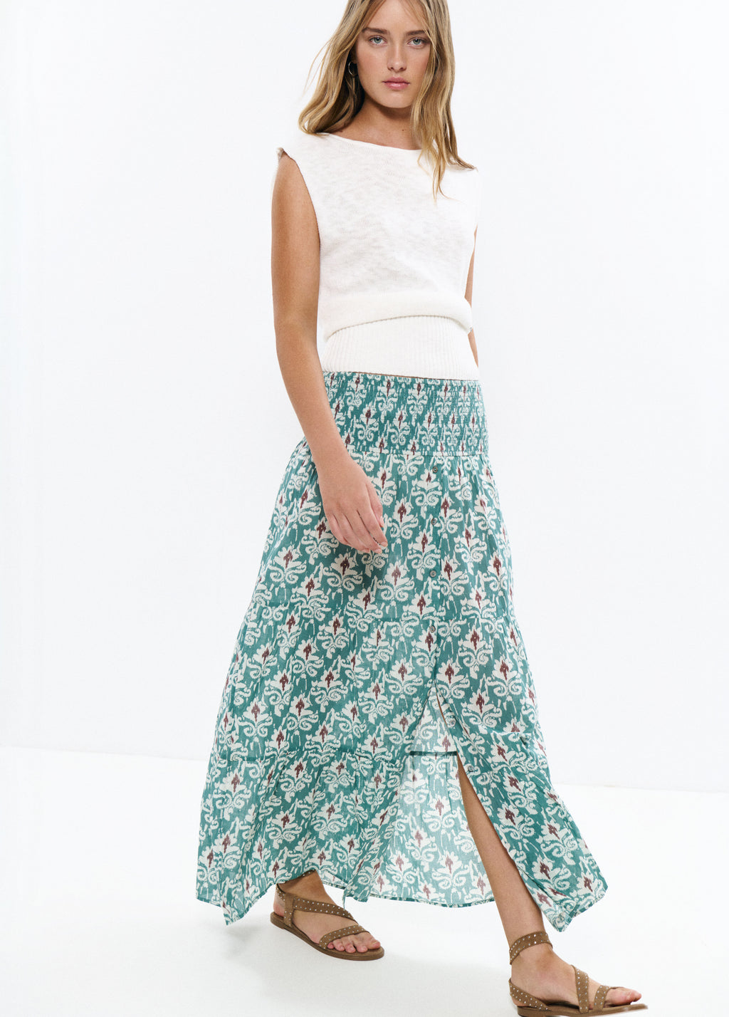 Long smock skirt