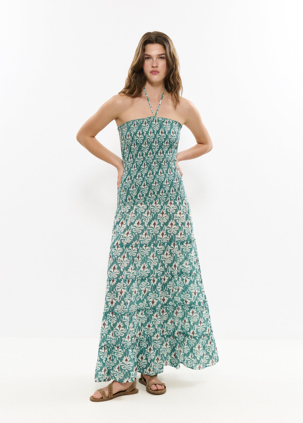 Vestido largo smock