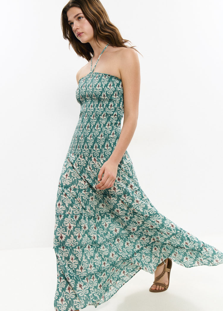 Long smocked dress