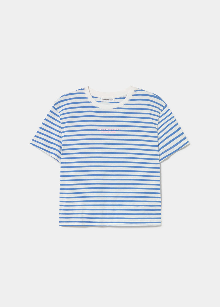 Striped print T-shirt