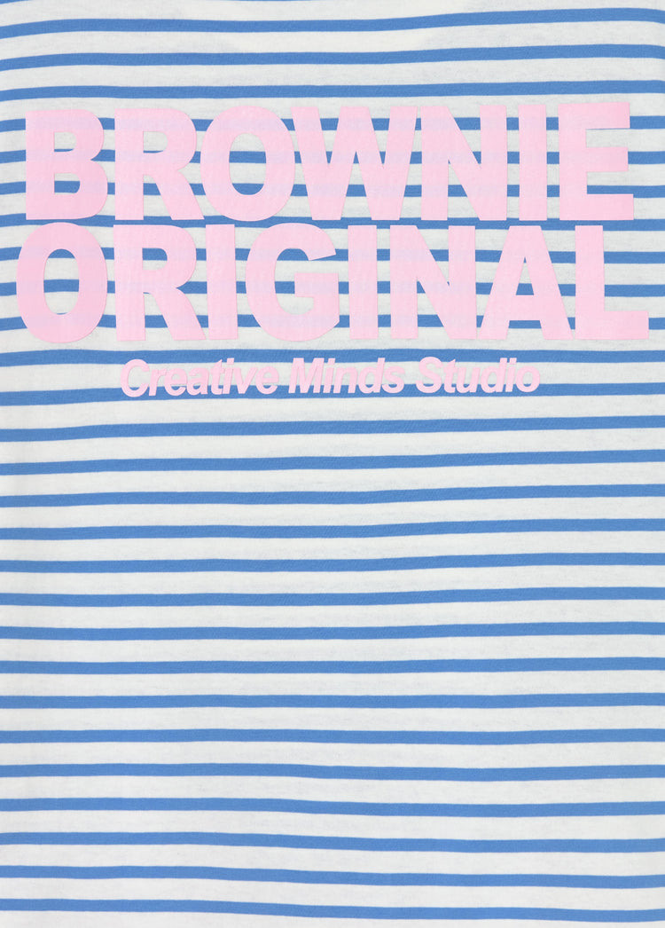 Striped print T-shirt