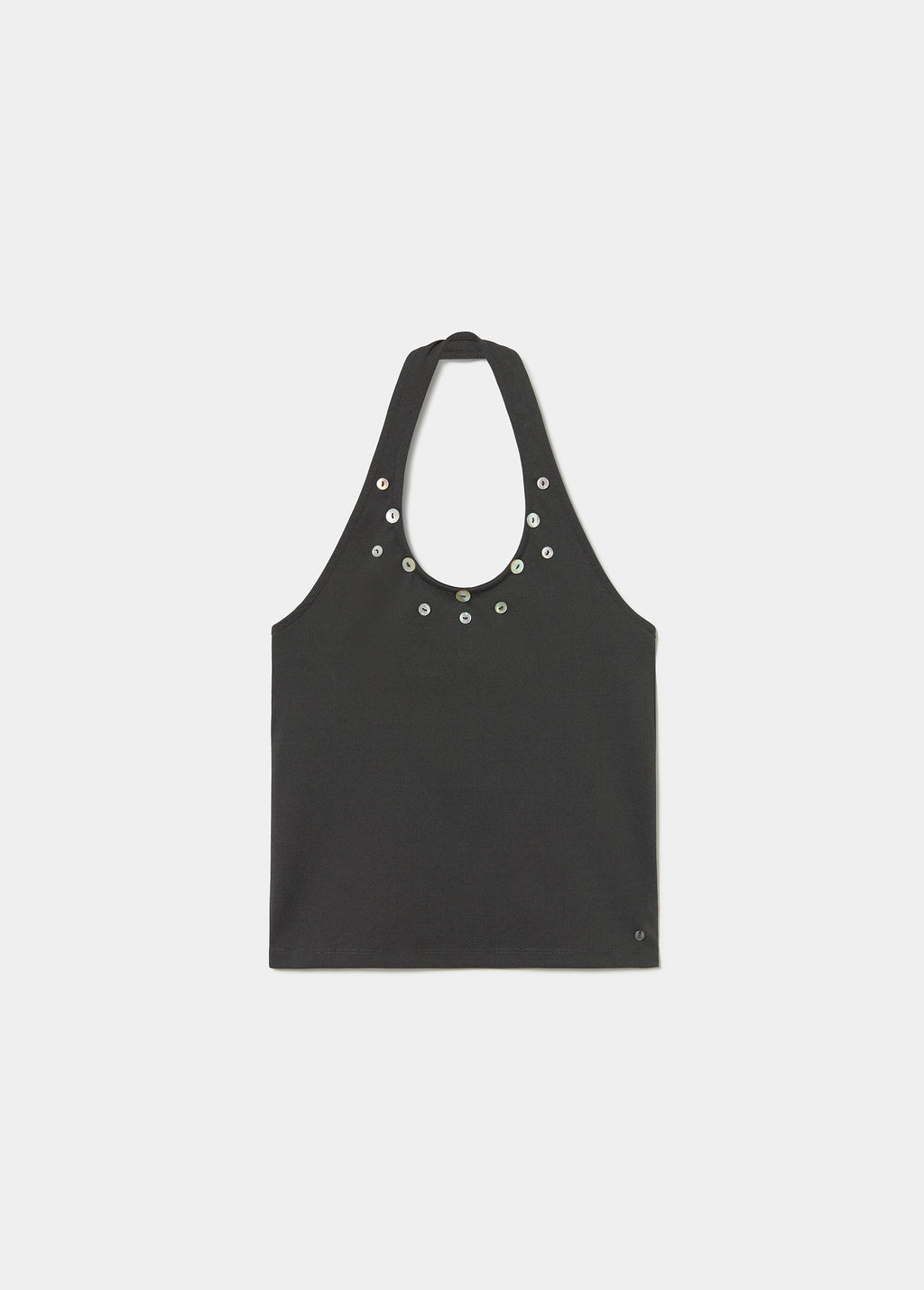 Halter top with buttons