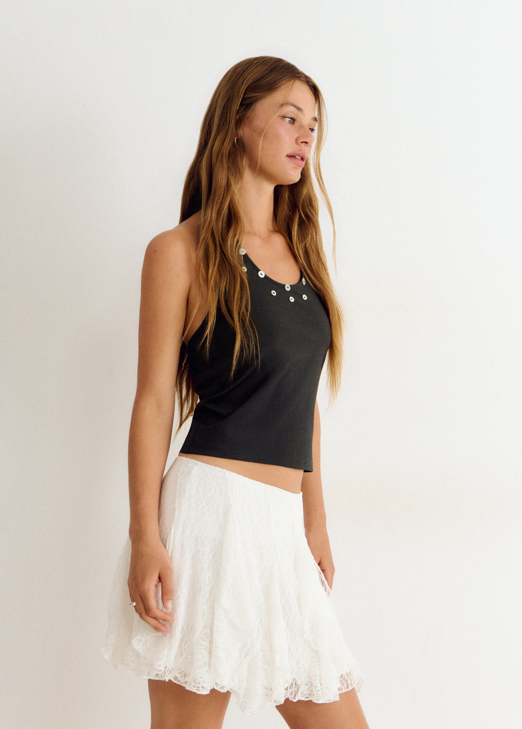 Falda volantes lace