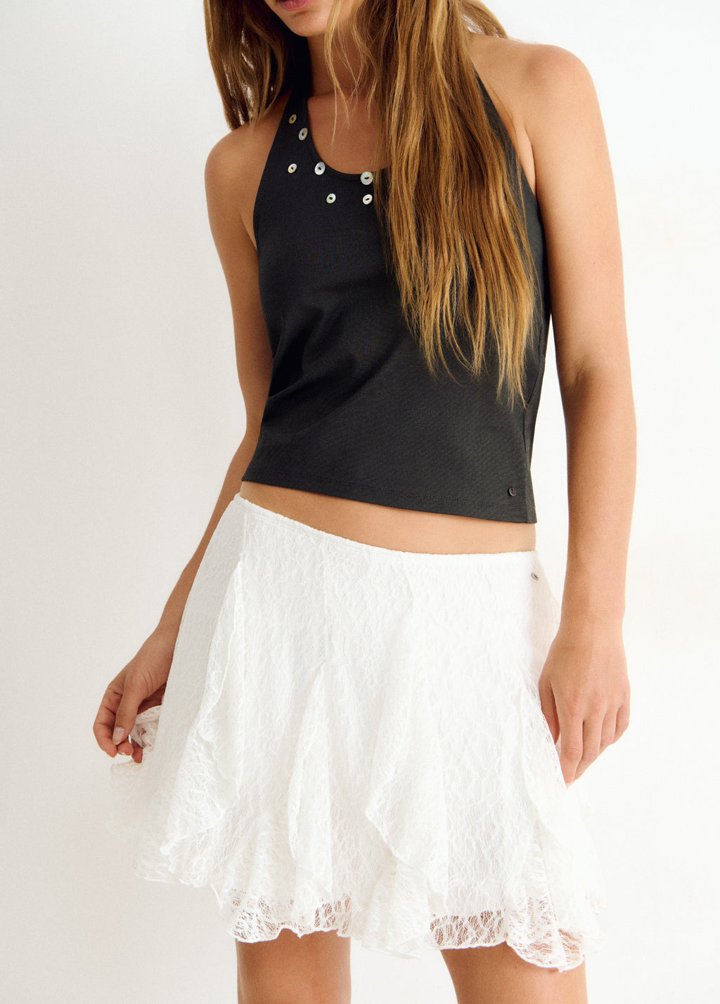 Falda volantes lace