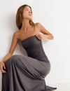 Long ruched dress
