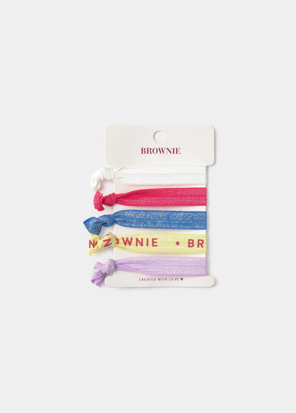 Packung Haargummis mit Brownie-Logo