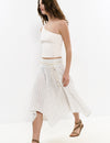 Falda midi rayas