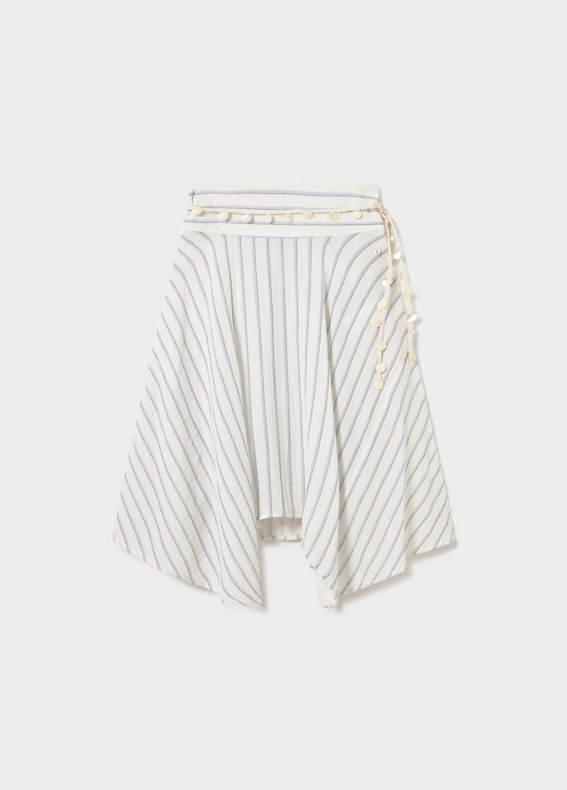 Falda midi rayas
