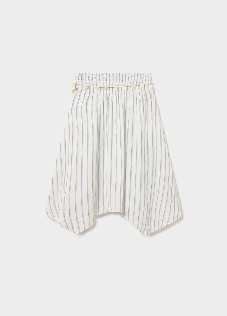 Midi rok met strepen